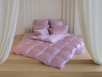 Простыня German Grass Lilac Brilliant Grass на резинке 463