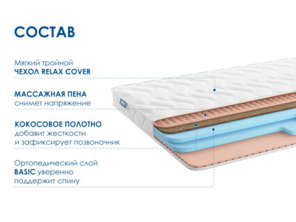 Матрас Димакс Relmas Cocos Roll 9 531